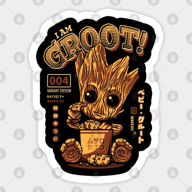 Cute Baby Groot! Sticker by Aho Kid